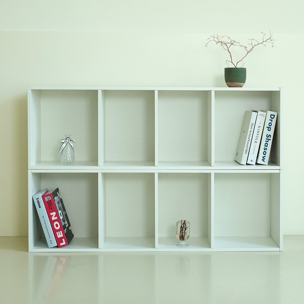 코멧 홈 오픈형 DIY 공간박스 책장, 화이트, 4단 상세 이미지 2