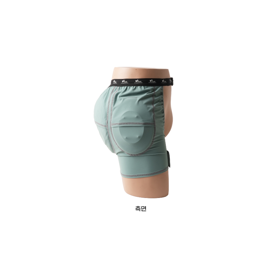 특허받은 에어팡팡힙보호대 낙상홍 아웃도어형 - [고관절보호대 / 엉덩이보호대 / 낙상방지 / Free / 국내산 / 남녀공용], 연두색 아웃도어형, 1개 상세 이미지 1
