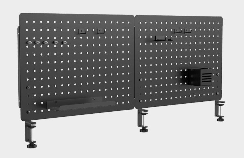 카멜마운트 파티션 타공판 1160 x 501 mm, 1개, 블랙 상세 이미지 1