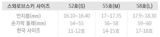 스와로브스키 여성용 쌍곡선 반지 세트할인 상세 이미지 2