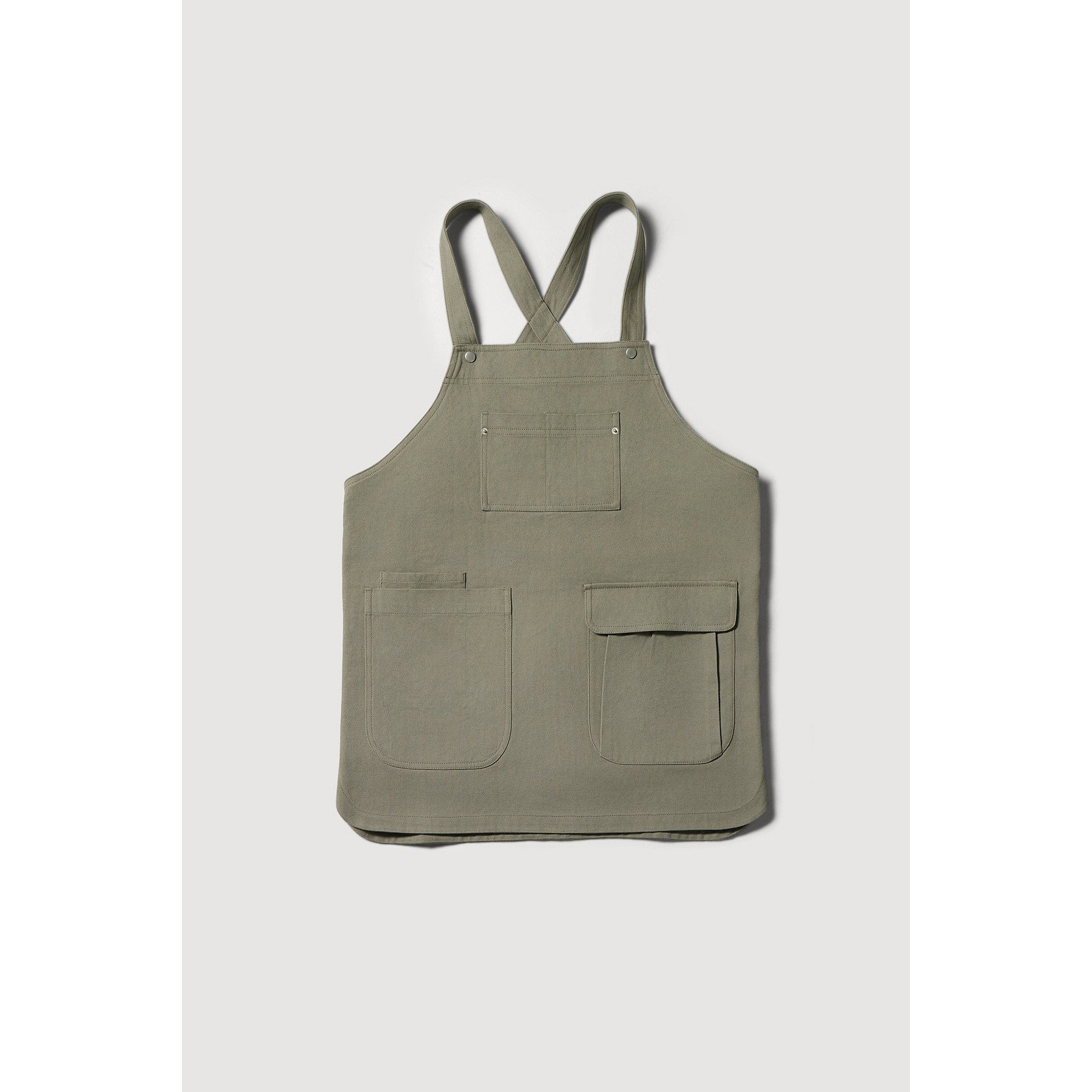 [JAJU/자주] 워크웨어 조끼 앞치마_60CM, 1개, 스틸그레이할인 상세 이미지 2