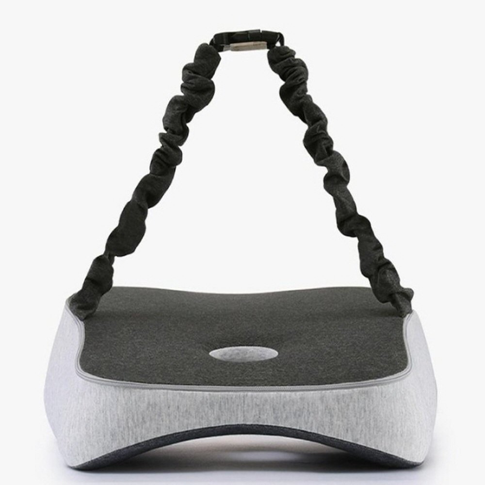 디모어 고급형 바른자세 의자 등받이 쿠션, 다크그레이 상세 이미지 1