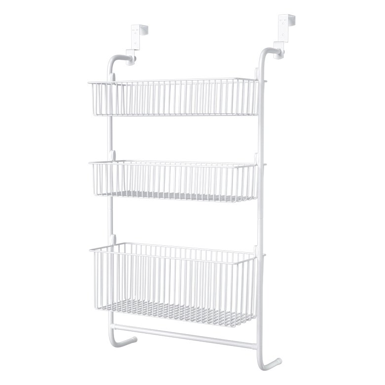 코멧 홈 3단 다용도 문걸이 수납선반, 화이트, 1개 상세 이미지 1