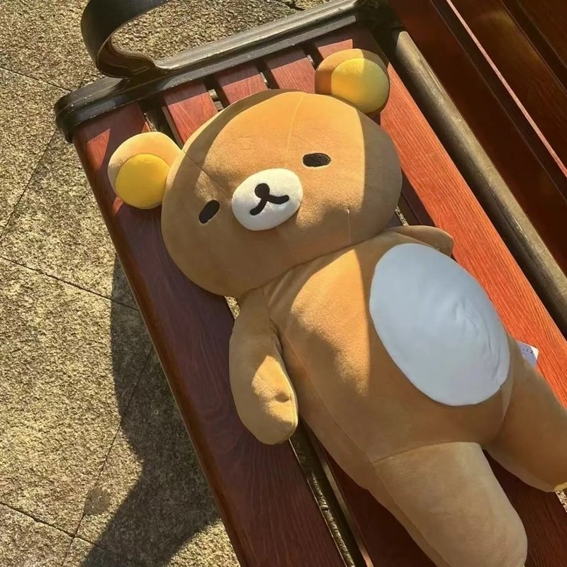대형 인형 36-72cm 귀여운 만화 캐릭터 릴라쿠마 봉제 수면용 껴안는 베개 소파 쿠션 자동차 인테리어 장식 선물, [01] 36cm, [01] rilakkuma 상세 이미지 1