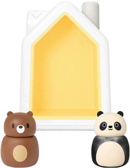 코코지 하우스와 동물 친구들 2종 세트, 혼합색상, 1세트