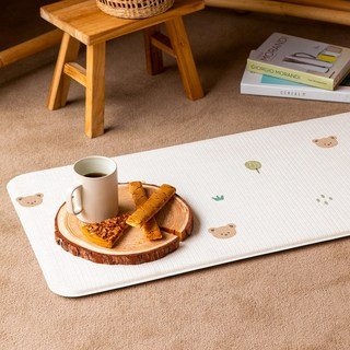 파크론 노이신콜라보 피넛버터 주방 욕실 현관 씽크대 부엌 매트 PVC 발매트 두꺼운 주방매트, 코코베어, 1개할인