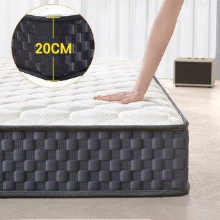 KURUA 침대 매트리스(슈퍼싱글)독립스프링 매트리스, 20cm, 중간할인