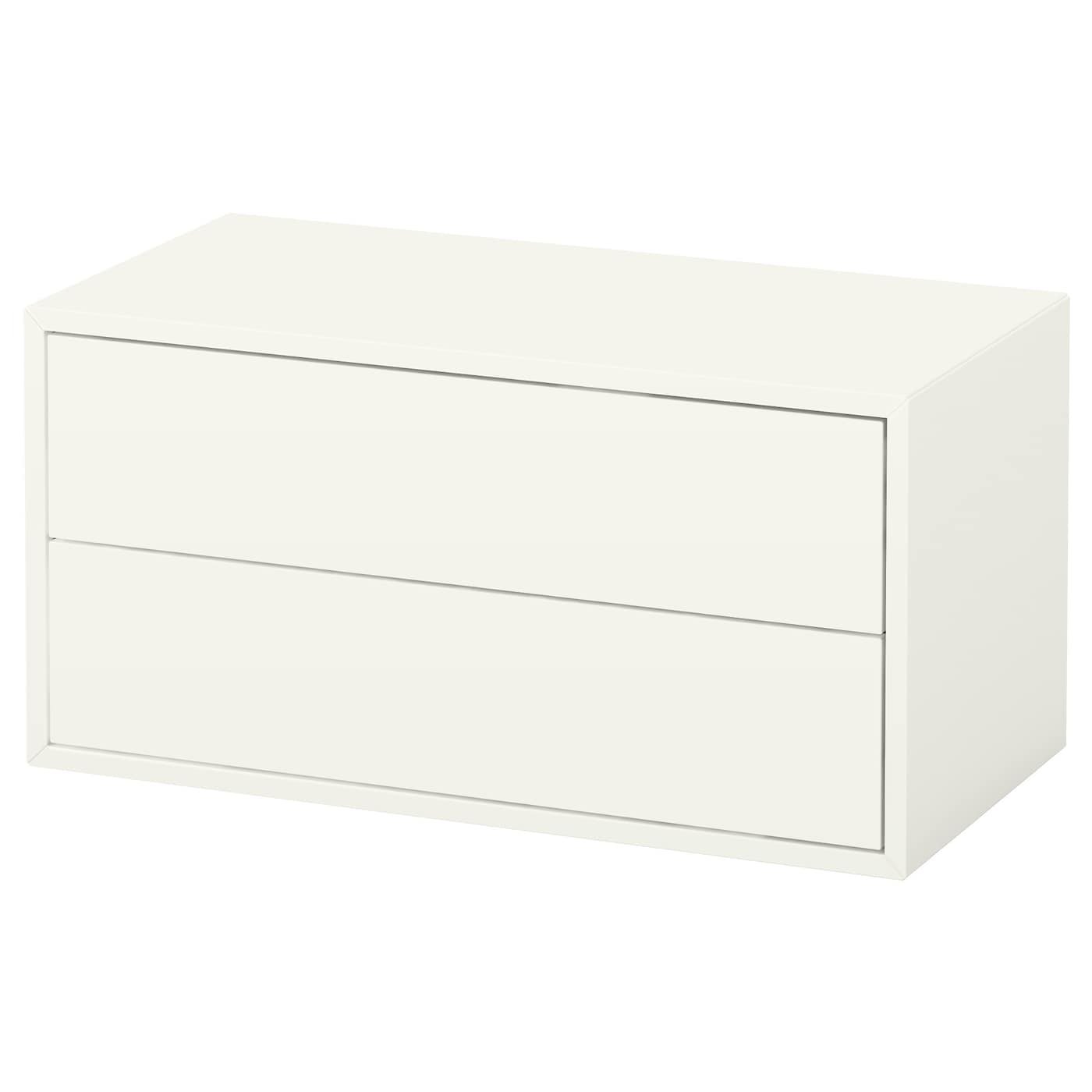 [이케아] EKET 에케트 수납장+서랍2 603.339.49, 기본, 브라운/호두나무 무늬 상세 이미지 1